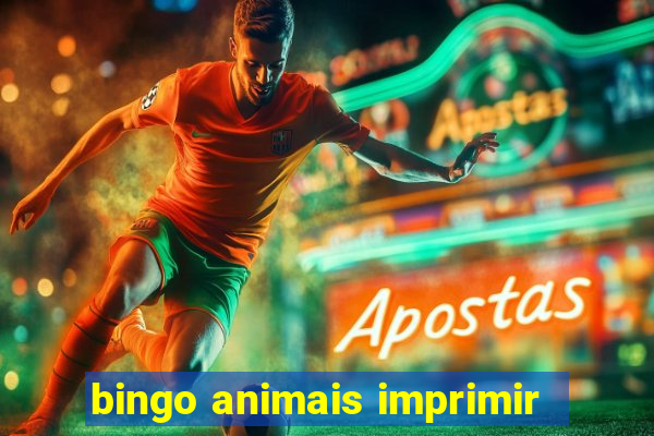 bingo animais imprimir