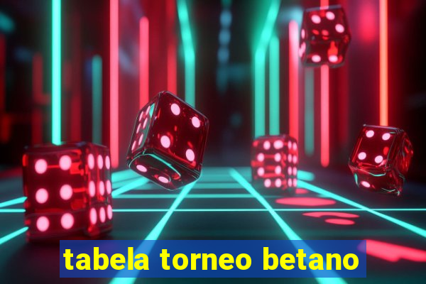 tabela torneo betano