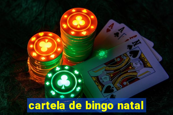 cartela de bingo natal