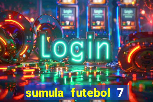 sumula futebol 7 society excel