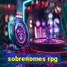 sobrenomes rpg